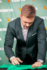 Athlete having their headshot taken by professional sports photographer Louis Burgess | Sports photography by North London Photographer Louis Burgess