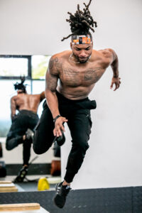 Athlete having their headshot taken by professional sports photographer Louis Burgess | Sports photography by North London Photographer Louis Burgess