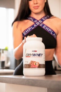A beginner athlete in a photograph with their sports product